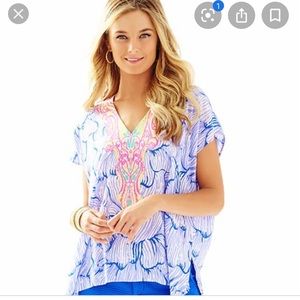 Lilly Pulitzer Caftcan in Lilly’s Lilac